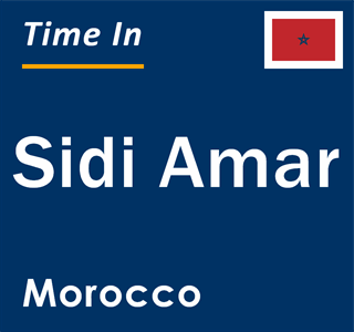 Current local time in Sidi Amar, Morocco