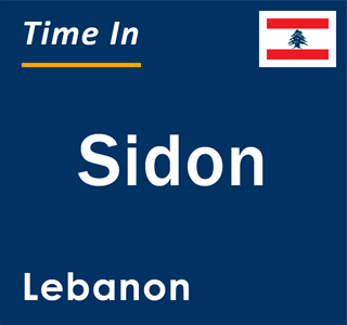 Current local time in Sidon, Lebanon