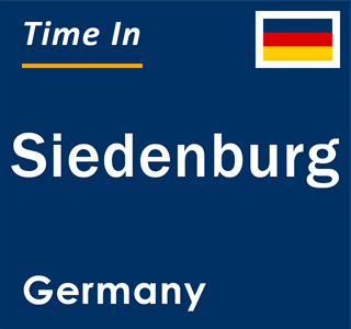 Current local time in Siedenburg, Germany