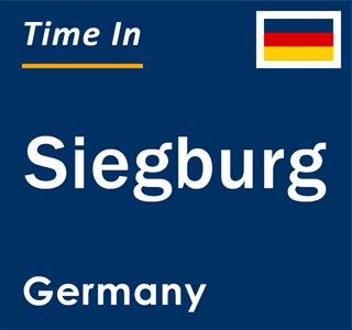 Current local time in Siegburg, Germany