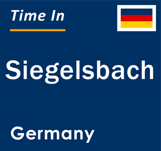 Current local time in Siegelsbach, Germany