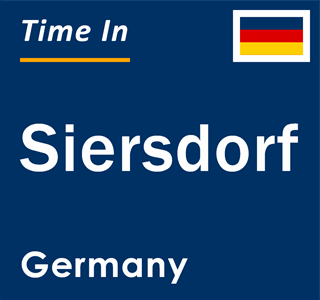 Current local time in Siersdorf, Germany