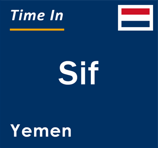 Current local time in Sif, Yemen