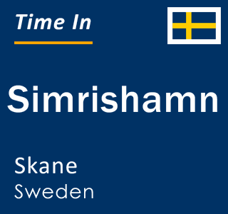 Current local time in Simrishamn, Skane, Sweden