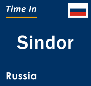 Current local time in Sindor, Russia