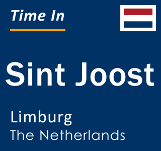 Current local time in Sint Joost, Limburg, The Netherlands