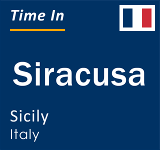 Current local time in Siracusa, Sicily, Italy