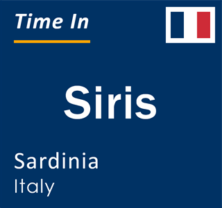 Current local time in Siris, Sardinia, Italy