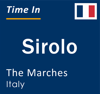 Current local time in Sirolo, The Marches, Italy