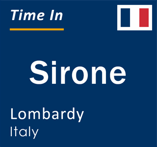 Current local time in Sirone, Lombardy, Italy