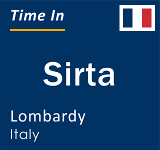 Current local time in Sirta, Lombardy, Italy