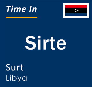 Current local time in Sirte, Surt, Libya