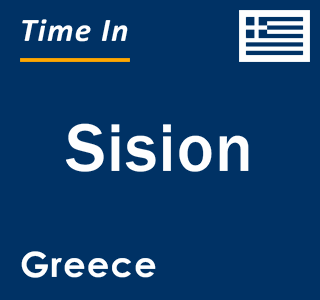 Current local time in Sision, Greece