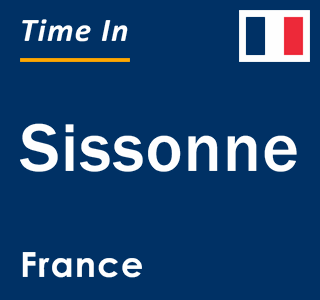 Current local time in Sissonne, France