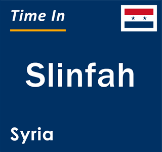 Current local time in Slinfah, Syria