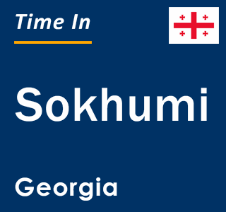 Current local time in Sokhumi, Georgia