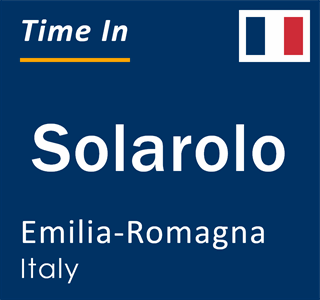 Current local time in Solarolo, Emilia-Romagna, Italy