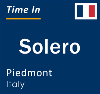 Current local time in Solero, Piedmont, Italy