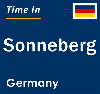 Current local time in Sonneberg, Germany