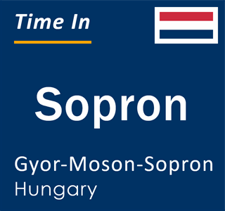 Current local time in Sopron, Gyor-Moson-Sopron, Hungary