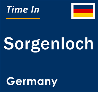 Current local time in Sorgenloch, Germany