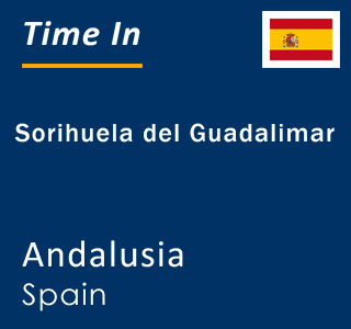 Current local time in Sorihuela del Guadalimar, Andalusia, Spain