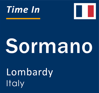 Current local time in Sormano, Lombardy, Italy