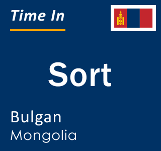 Current local time in Sort, Bulgan, Mongolia