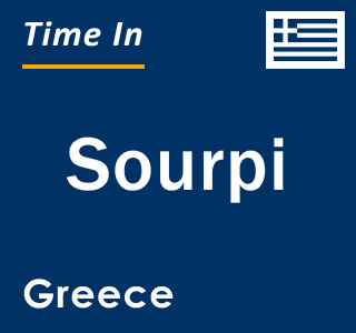 Current local time in Sourpi, Greece