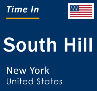 Current local time in South Hill, New York, United States