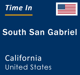 Current local time in South San Gabriel, California, United States