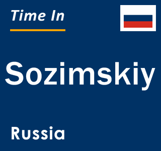 Current local time in Sozimskiy, Russia