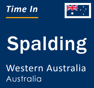 Current local time in Spalding, Western Australia, Australia