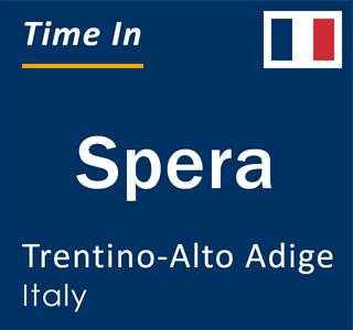 Current local time in Spera, Trentino-Alto Adige, Italy