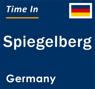 Current local time in Spiegelberg, Germany