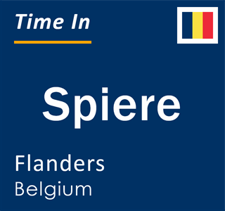 Current local time in Spiere, Flanders, Belgium