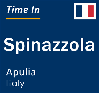 Current local time in Spinazzola, Apulia, Italy