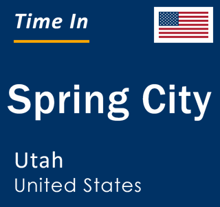 Current local time in Spring City, Utah, United States