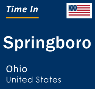 Current local time in Springboro, Ohio, United States