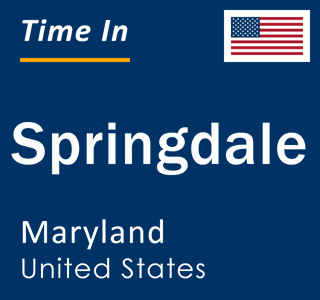 Current local time in Springdale, Maryland, United States