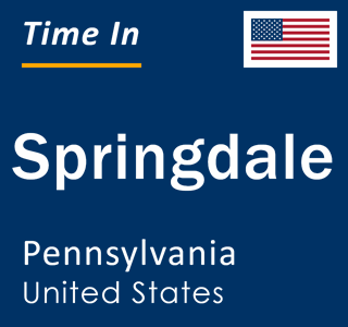 Current local time in Springdale, Pennsylvania, United States