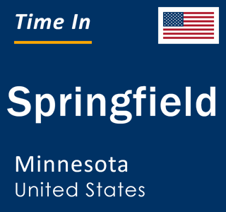 Current local time in Springfield, Minnesota, United States