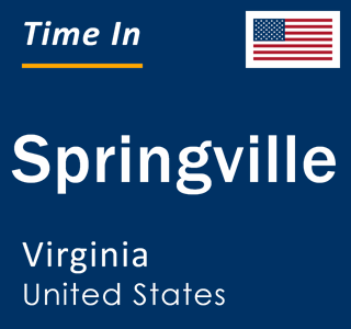 Current local time in Springville, Virginia, United States