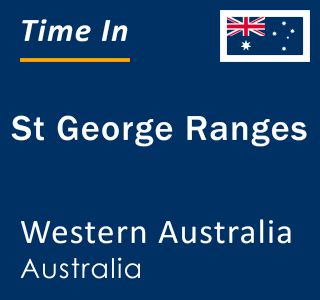 Current local time in St George Ranges, Western Australia, Australia