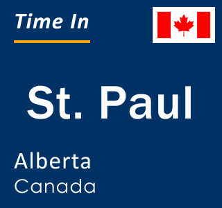 Current local time in St. Paul, Alberta, Canada