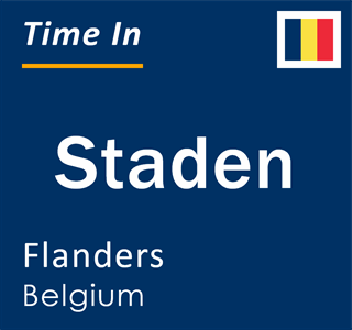 Current local time in Staden, Flanders, Belgium