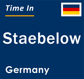 Current local time in Staebelow, Germany