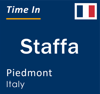 Current local time in Staffa, Piedmont, Italy