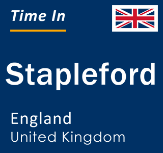 Current local time in Stapleford, England, United Kingdom