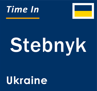 Current local time in Stebnyk, Ukraine